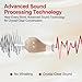 Hlisoundy Hearing Aids for Seniors - Rechargeable with 48+ Hour Battery & Charging Case. Enjoy Clear Sound with 2 Earbud Types (Comfort Fit & Feedback-Free). Auto On/Off for Ease