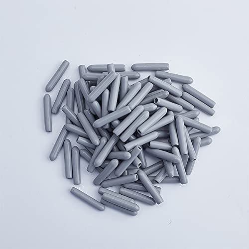 100 Stück Premium Spülmaschinen Gestell Abdeckkappen Set YUTOU 3 * 25mm PVC Rack Abdeckung für Spülmaschine Rostschutz Abdeckkappen Universal Schutzkappen für Spülmaschinen Körbe(Grau)
