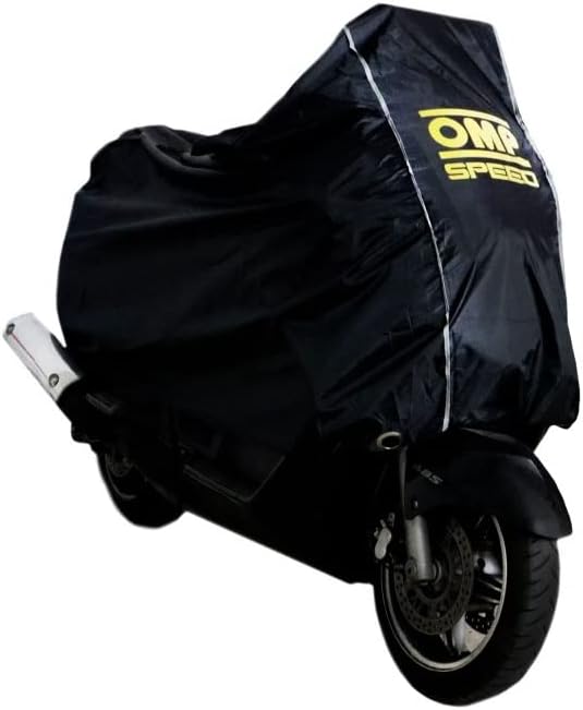 OMPSpeed Waterproof Motorcycle Cover Medium Size - Motorbike Cover Oxford 300D - Indoor/Outdoor