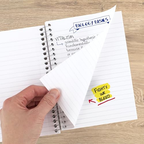 Image of Five Star Spiral Notebook, 1 Subject, College Ruled Paper, 4-3 /8 inch x 7 inch, Small Size, 80 Sheets, Blue (450048CG1)