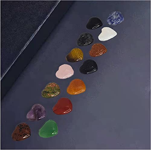 Corazón de jaspe rojo natural AMAZWI para decoración y meditación 7