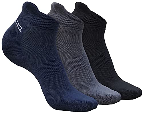 Heelium Bamboo Socks for Men | Odour-Free and Breathable | Padded Base and bacterial-free | 3X Softer than Cotton Socks