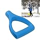 Ersatz Schneeschaufel D Griff, 32mm Innendurchmesser Kunststoff Spaten Schaufel Griff Handschutz Griff für Graben, Rechenwerkzeug(Hellblau)