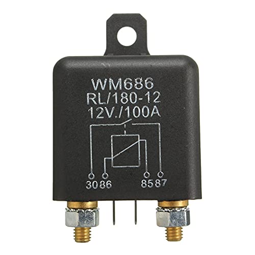 Relais 12V 100Amp 4 broches pour isolation de batterie auxiliaire en camping-car et van