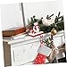 PRETYZOOM Snowman Christmas Stocking Holder Hook Festive Mantel Hanger for All for Christmas Decorations and Hanging for Fireplace and Home Decor
