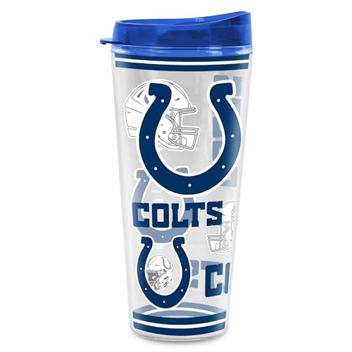 Image of Rico Industries NFL Football Indianapolis Colts Double Wall 20oz Tritan Tumbler