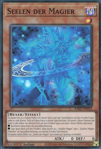 Seelen der Magier (V.1) RA02-DE014 Super Rare Deutsch Boosterfrisch 1. Auflage - 25th Anniversary Rarity Collection II - mit ReCollectibles-Versandschutz - für Yu-Gi-Oh!