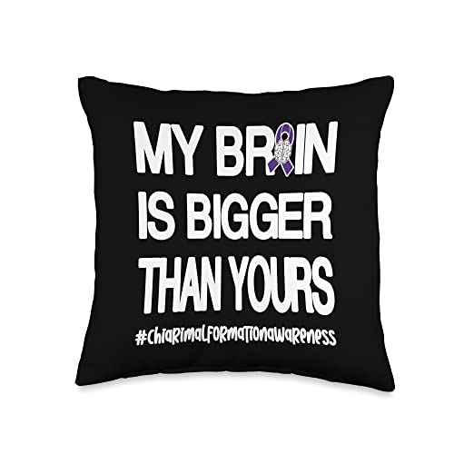 Chiari Malformation Warrior Survivor Funny Throw Pillow