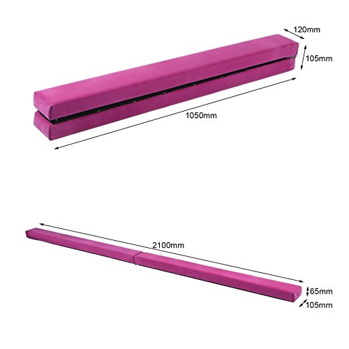 Homgrace Trave Equilibrio Pieghevole da Ginnastica...