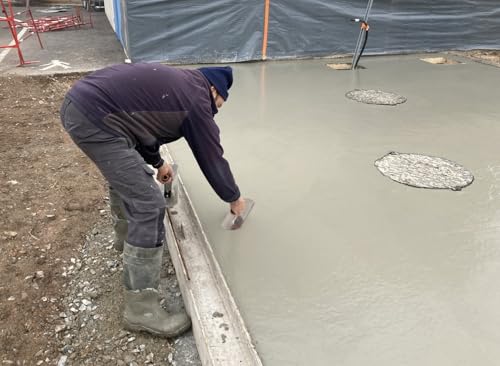 Platoir de dallagiste pour béton taloché lisse avec lame acier inoxydable