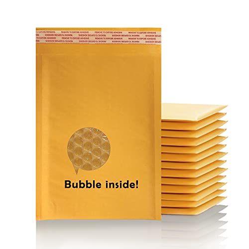 image for Yens Kraft Bubble Mailers 8.5x12 25 Pack Self Seal Adhesive Shipping B