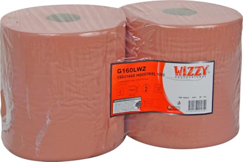 Industrielle Wischspule, 1000 Formate – 2-lagig, chamois – 23,5 x 30 cm – recycelte Watte, 2 Stück