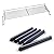 QuliMetal Stainless Steel Warming Rack and 24.5 Inch Flavorizer Bars for Weber Genesis 300, E310 E320 S310 S320 with Side Control Knobs