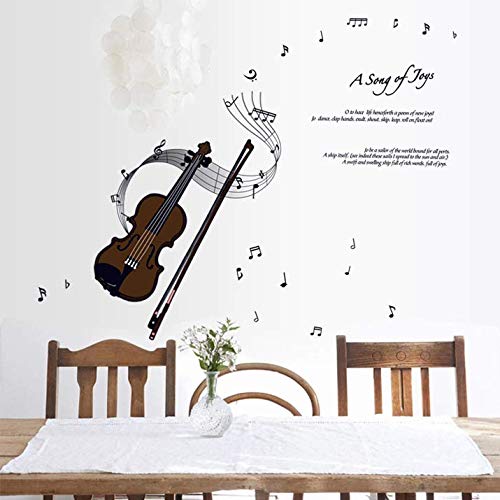 The Violin Music Classroom Kindergarten Children Piano Room Wall Stickers