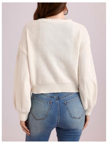 Image of BEAUDRM Women's Cropped Cardigan Sweater Cottagecore Whimsic Gothic Clothes
