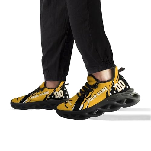 Custom Hockey Sneakers Personalized Breathable Fans Gifts Add Name & Number Workout Athletic Gym Slip-on Shoes for Men Women4