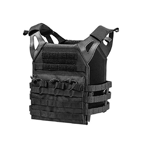 Tactical Weste Für Den Außenbereich Airsoft Paintball CS-Spielkörperpanzerung Army Plate Carrier Vest Militärausrüstung,Black-OneSize Cover