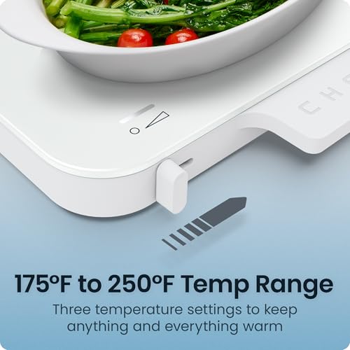 Image of Chefman Everything Warmer Electric Warming Tray, 20 inch x 16 inch Modular Expanding Design, Graphene Full-Surface Heating, Food Warming Mat for Parties, Gatherings & Daily Use, Two Tempered Glass Panels