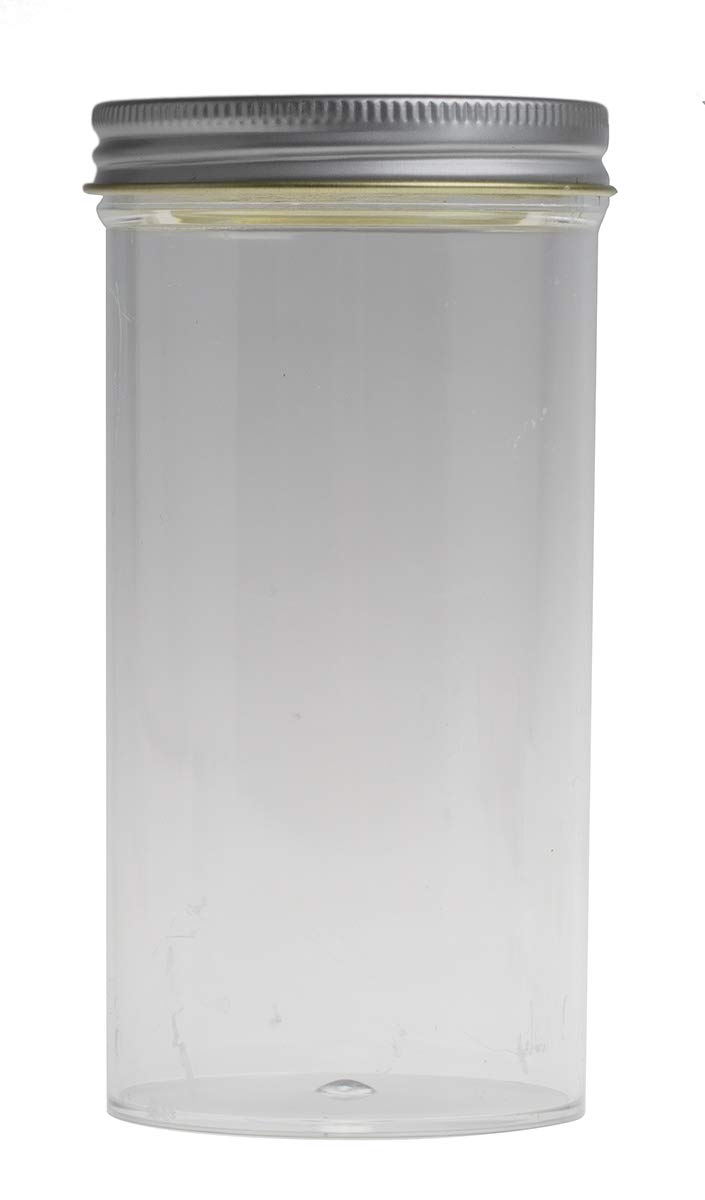 RS PRO Polystyrol Laborflasche 250ml, Ø 63 mm Vorratsflasche Weithalsig, Packung a 10 Stück