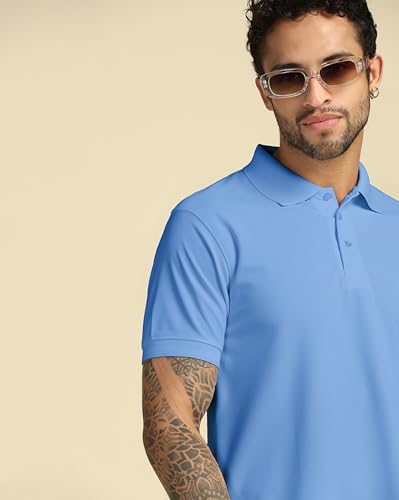 Image of VastraVibes Men's Polo Regular Fit T-Shirt