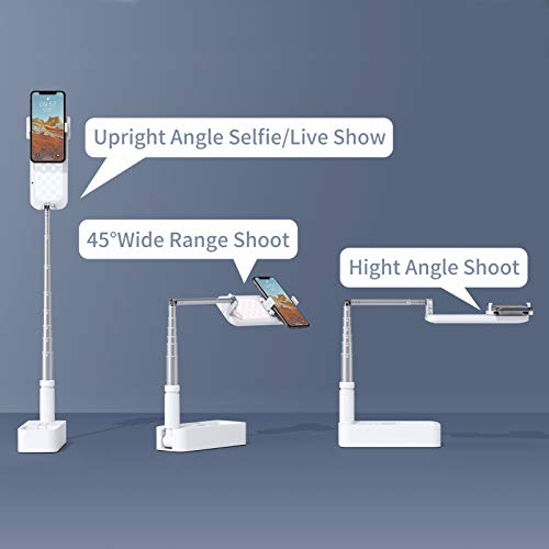 Anel de luz portátil para selfie, mini LED para mesa de 3200-5500K com bateria de 1000 mAh para tran