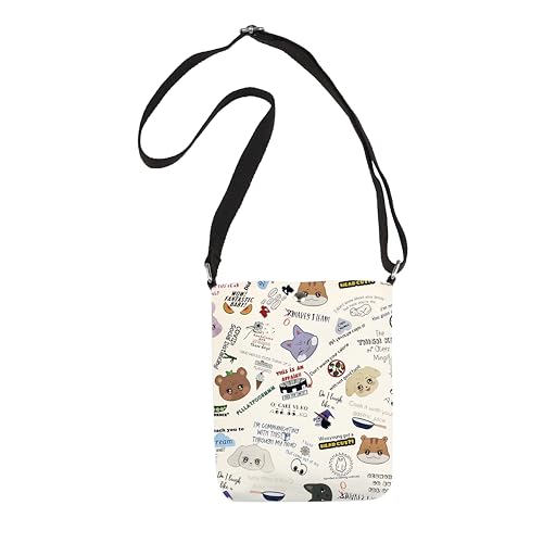 FUNYSO K-Pop Gift K-Pop Lover Gift Music Group Members Gifts Korean K-Pop Band Fans Gift Iconic Dichings Crossbody Bag, Iconic Sayings Cb UK, 0