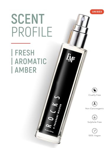 Image of EM5 Rocks Unisex Perfume | Aromatic Amber Warm Spicy | EDP Spray for Men & Women | Strong & Long Lasting Fragrance | Luxury Gift for Him & Her | 15 ml