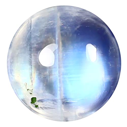 Pierre de lune bleue ronde pour votre bague bien-être au quotidien