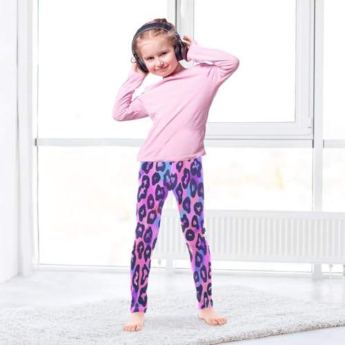 Bolaz Toddler Girls Leggings Printed Yoga Pants Leggings Pink Leopard Print for Kids4
