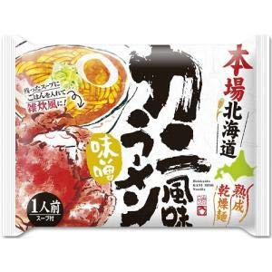 藤原製麺 本場北海道カニ風味ラーメン味噌 1食