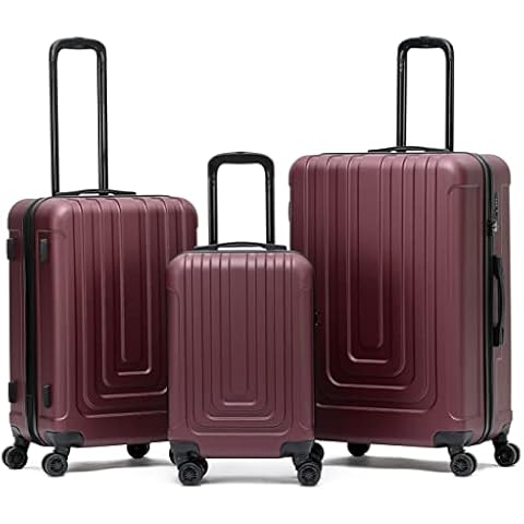 Flight Knight Premium Lightweight Suitcase - Built-in TSA Lock with USB Port - 8 Spinner Wheels - ABS Hard Shell Carry On Or Check in Luggage - Highly Durable - Approved for Over 100 Airlines Cover