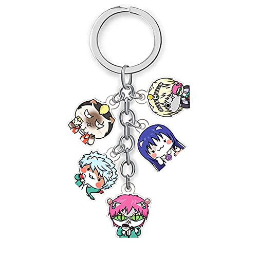 Fhlong 49EDFD1E50556507AA4EED687167C136 Saiki K Hair Clips,Saiki K Glass Amine The Disastrous Life Of Saiki K Ccosplay Keychain Accessories thumb #2