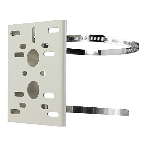 BeElion(TM) Universal Metal Pole Column Wall Mounting Loop Bracket for CCTV Security Camera PTZ Dome