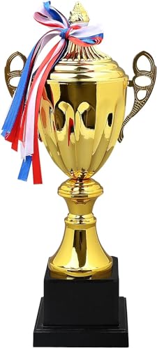 Trophée en métal doré MSYU pour tournois sportifs et interclubs