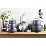 Anolon Accolade Forged Hard Anodized Nonstick Pots & Pans - Induction Cookware Set - 12 Piece - Moonstone Gray - Image 2