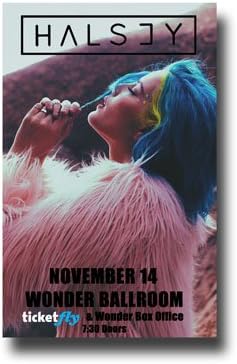 Halsey Poster - Concert Promo Badlands Tour 11 X 17 Wonder