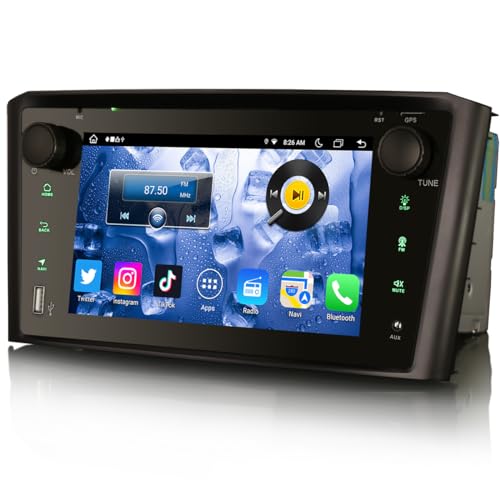 8-Kern 8 Zoll Android 13 Autoradio für Toyota Avensis T25 DSP CarPlay DAB+OBD