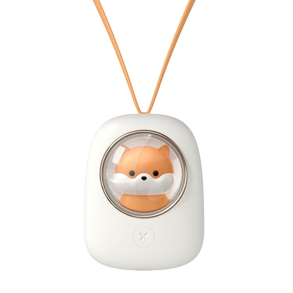 Tsophreniq New Cute Hanging Neck Fan Rechargeable USB Charging Portable Desktop Cartoon Rope Space Small Personal USB Charging