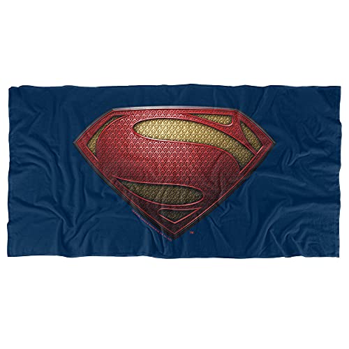 LOGOVISION Superman Man of Steel Mos Shield Officially Licensed Beach Towel 30