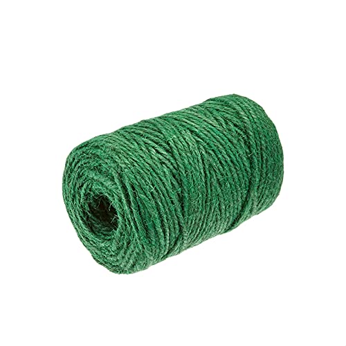 Amazon Basics All-Purpose Natural Jute Twine - #21 X 140 Foot (1.9Mm X 43M), Green, 2 Pack #TOP25