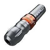 BIGWASP Z1 Wireless Rotary Tattoo Cartridge Machine Pen 2,000mAh Battery Power Tattoo Gun Coreless Swiss Motor with Adjustable 6 Strokes 2.6mm ~ 4.0mm for Professional Tattoo Supply & Artists (Grey)