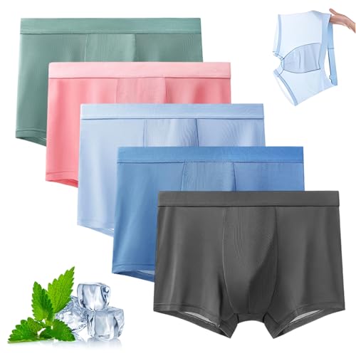 Ice Boxer Pro for men, Nuvellor Ultra Comfortable Premium Silk Underwear,Cooling Breathable Seamless High elasticity