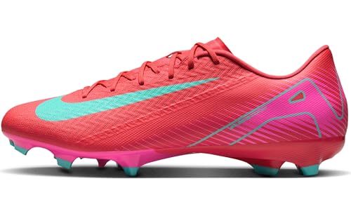 Nike Mercurial Vapor 16 Academy MG Low-Top Soccer Cleats (FQ8374-800, Ember Glow/Aurora Green) Size 5