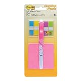 Post-it Flags Value Pack, 3 in. x 3 in. Full Adhesive Notes.47 in. Wide Flags, Plus 3-in-1 with Pen, Highlighter, Flags, (683-VAD4)