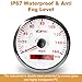 WATERWICH Speedometer Odometer GPS Gauge Meter Kit 7 Colors 3.34inch 85mm 0-160MPH DC12V 24V for Car Truck Vehicle Automotive Boat Marine