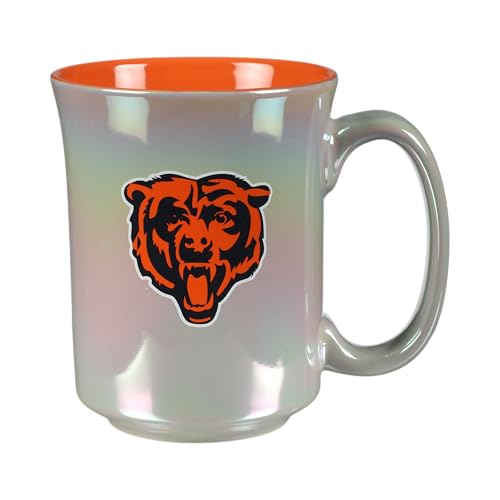 The Memory Company Officially Licensed 15oz Iridescent Mug with Logo, Chicago Bears