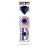 Rico Industries NCAA DePaul Blue Demons Standard Retro Decal Set