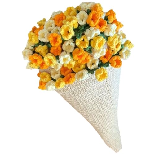 ZWTPGKRD Suministros de manta de ganchillo para principiantes aficionados, incluye instrucciones paso a paso para hilos, gancho, ramo floral para principiantes