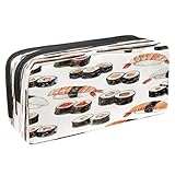 VAPOKF Federmäppchen, Stiftetasche, Schüler-Schreibwaren-Tasche mit Reißverschluss, für Jungen und Mädchen, Schul- und Bürobedarf, Sushi-Lebensmittel, multi, 2.3x8.2x3.9in/6x21x10cm, Federmäppchen