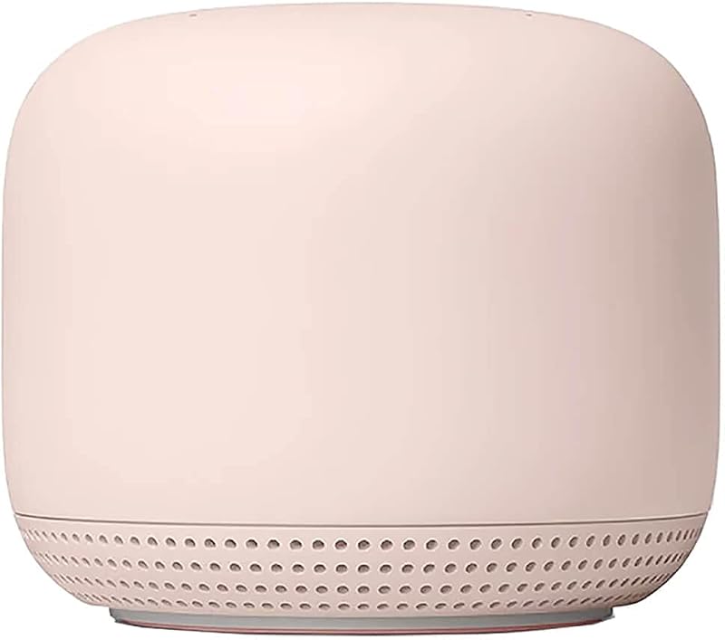 Google Nest WiFi - Enrutador AC2200 (segunda generación) y sistema Wi-Fi de malla con punto de acceso adicional (SOLO punto de acceso adicional - El enrutador se vende por separado - Arena) (renovado)